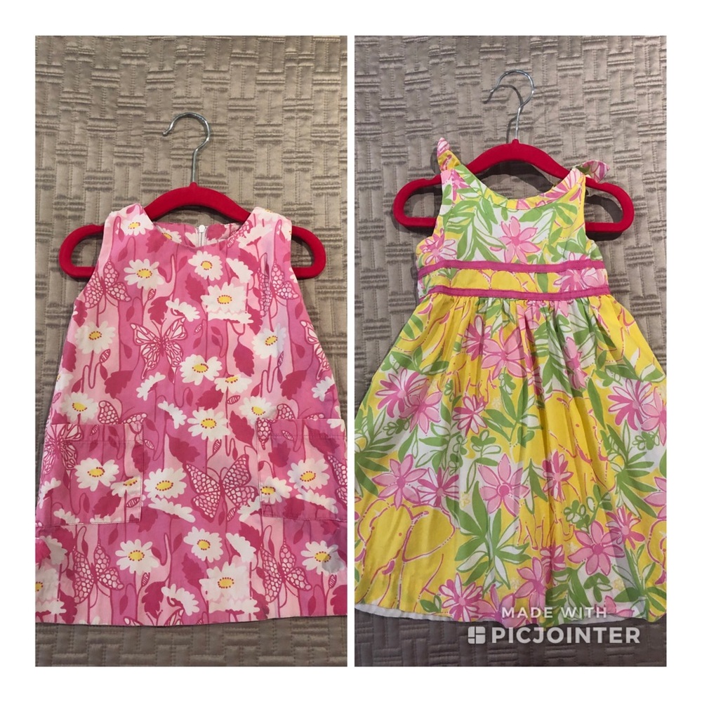 Two cute Lilly Pulitzer toddler dresses size 2t 😍